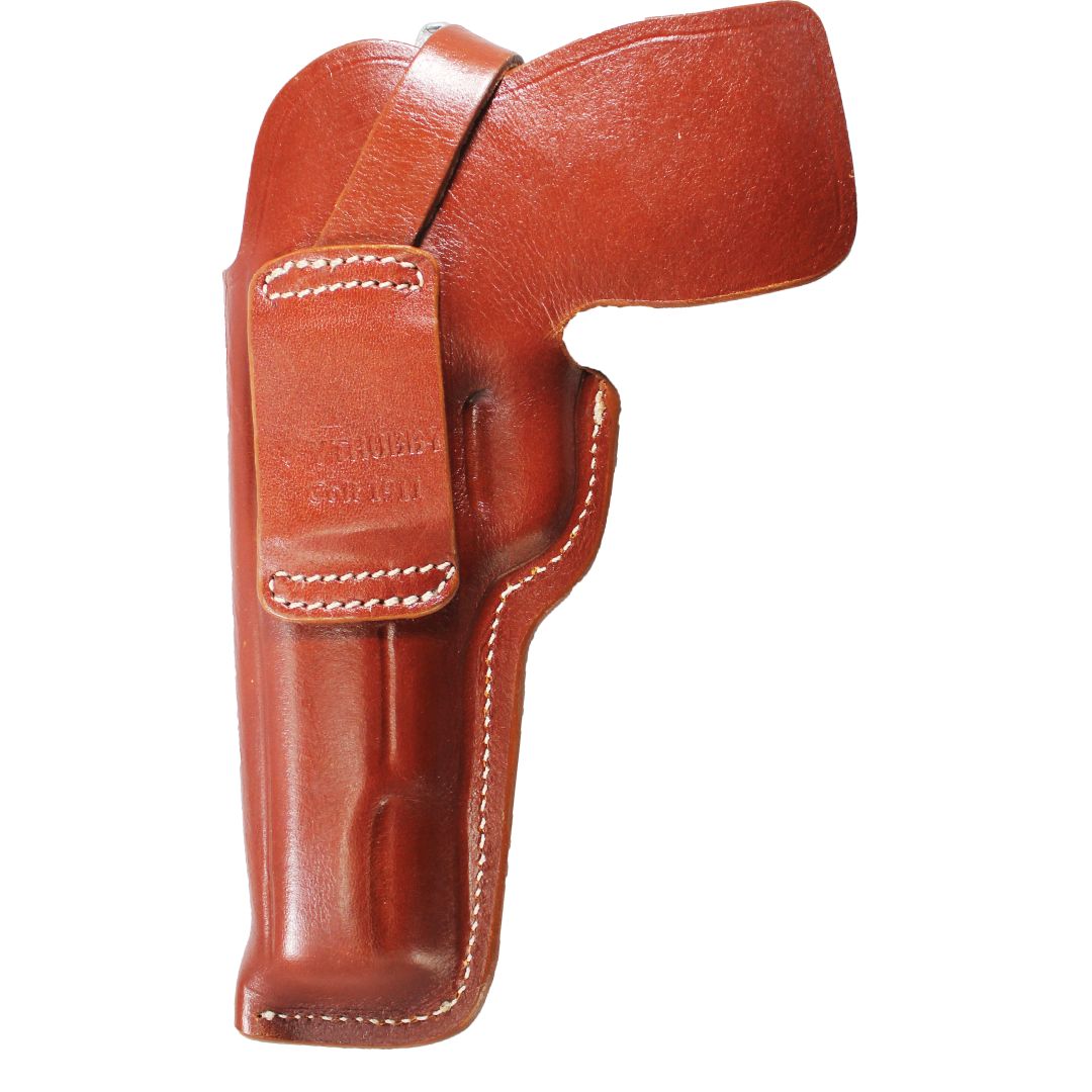 Concealed Carry IWB / OWB Closed Barrel Gun Holster - Brown