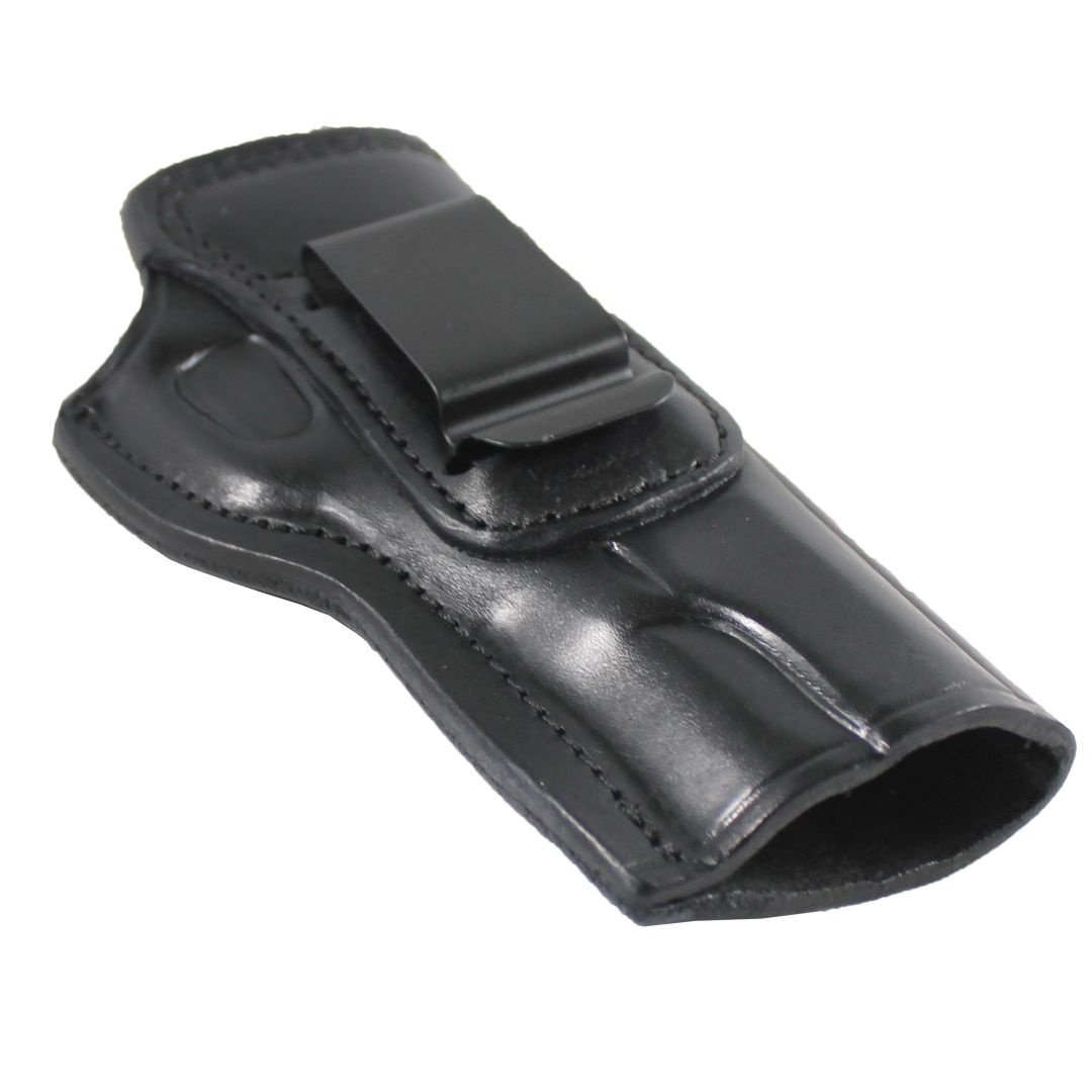 Left Or Right Hand Concealed Carry IWB Real Leather Holster - Black