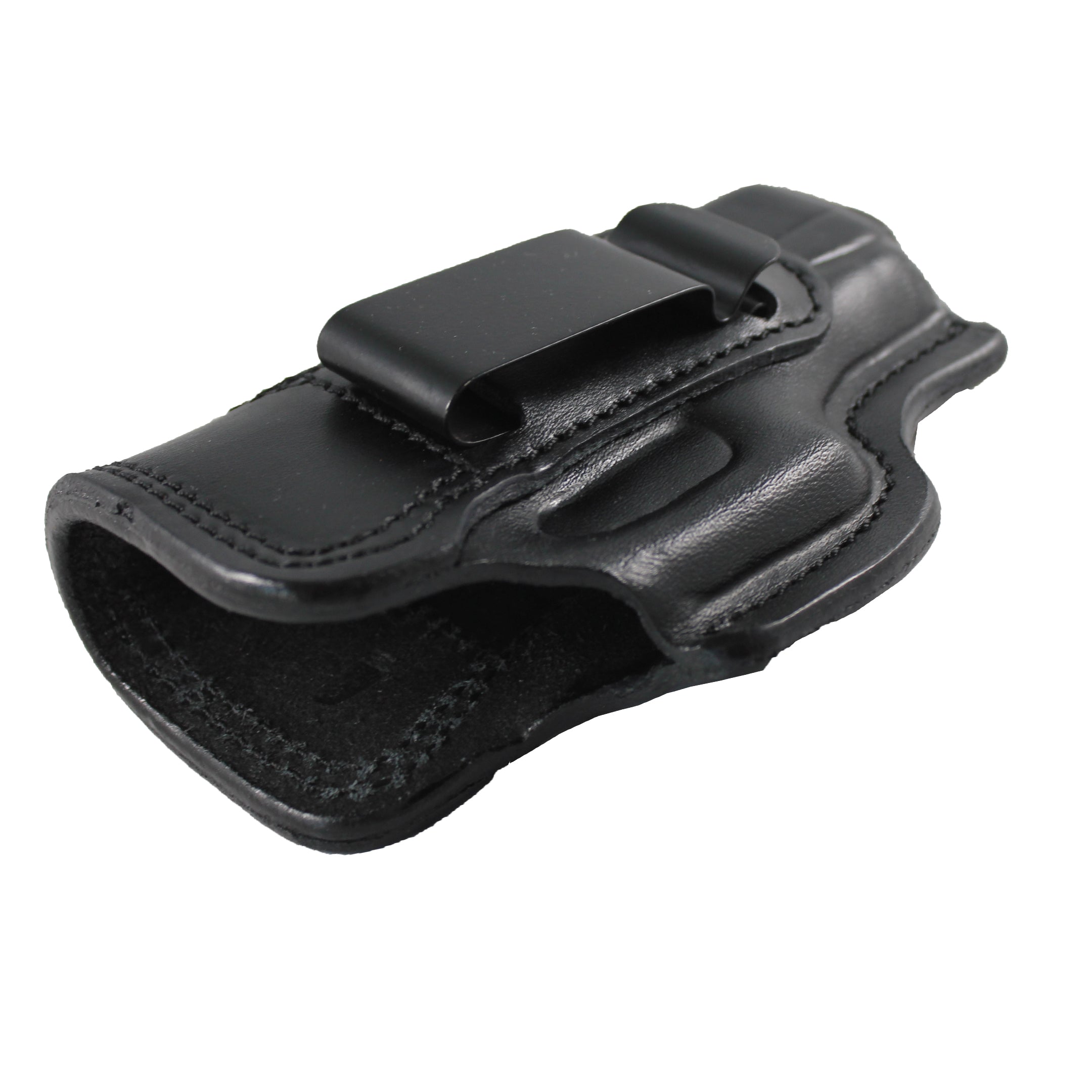 Left Or Right Hand Concealed Carry IWB Real Leather Holster - Black