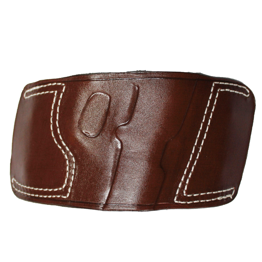 Fast Draw OWB Carry Handmade Firearm Holster - Dark Brown