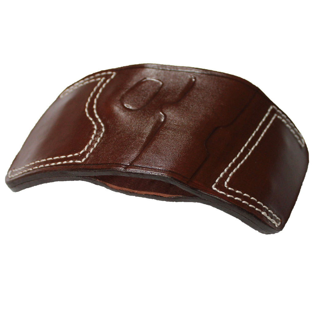 Fast Draw OWB Carry Handmade Firearm Holster - Dark Brown