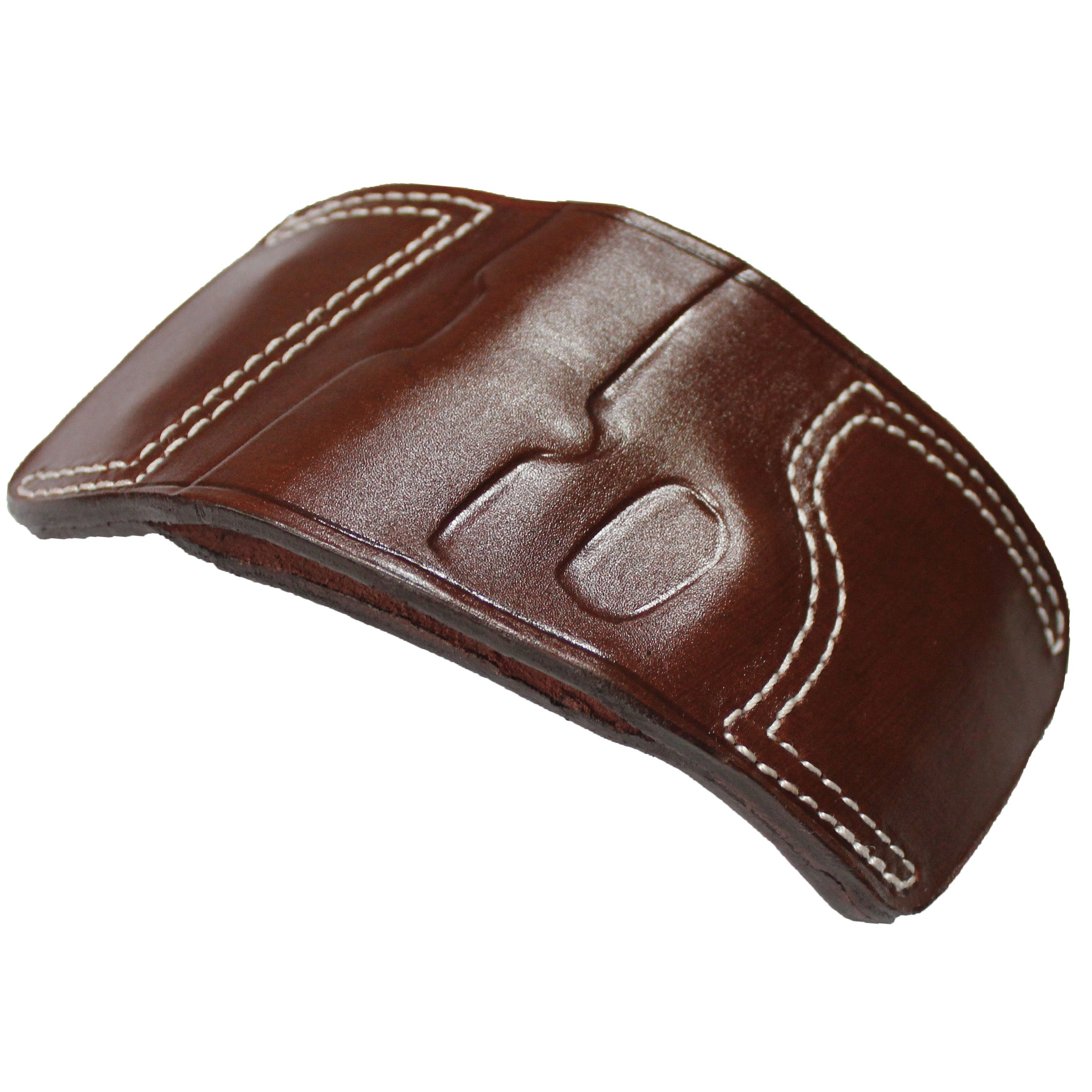 Fast Draw OWB Carry Handmade Firearm Holster - Dark Brown