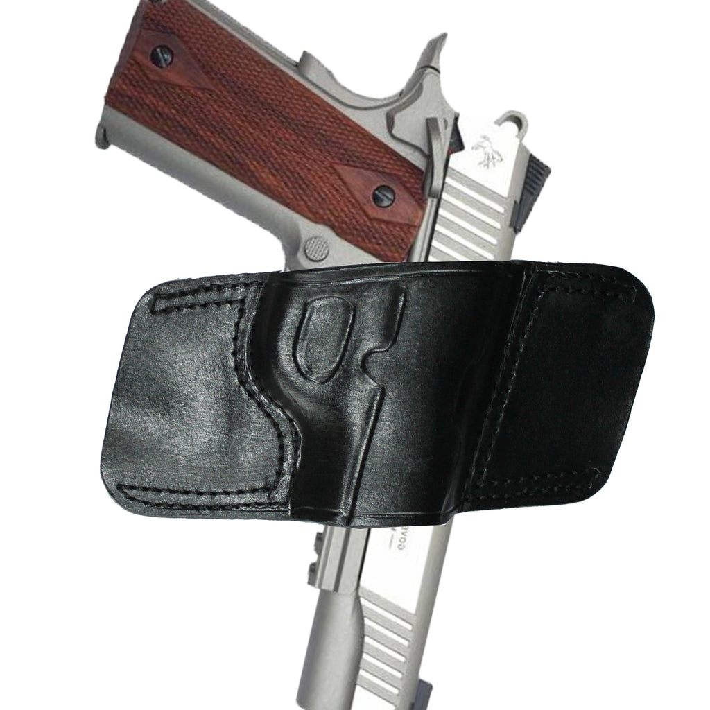 Fast Draw OWB Carry Handmade Firearm Holster - Black