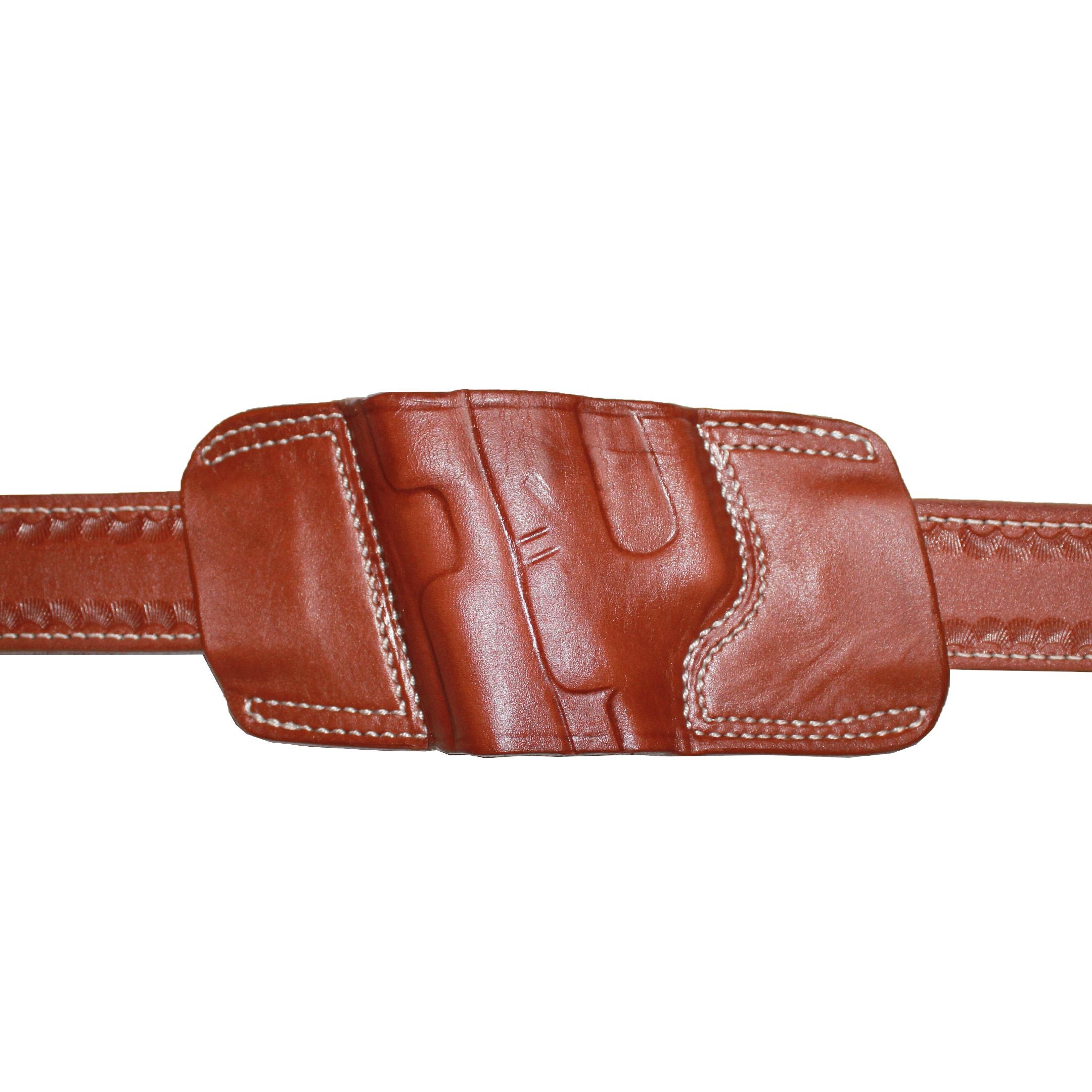 Fast Draw OWB Carry Handmade Firearm Holster - Brown