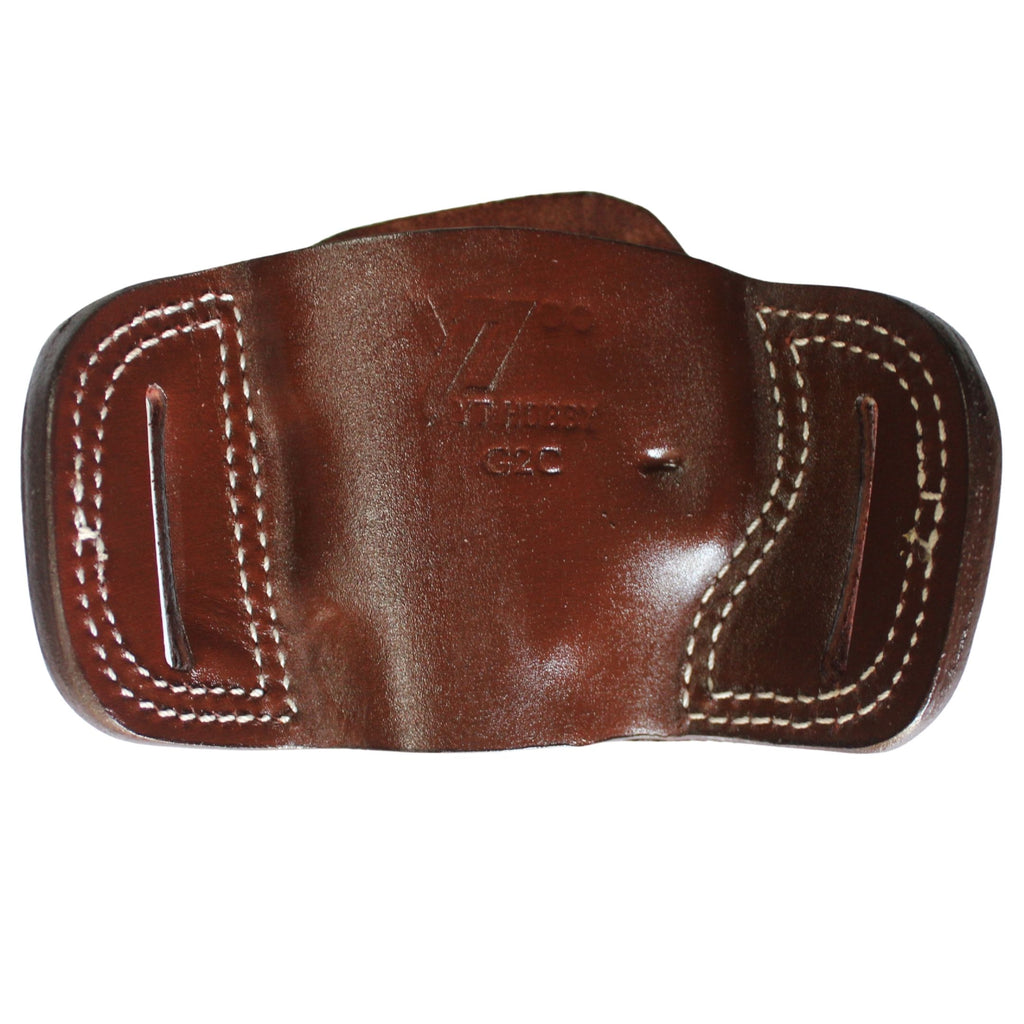 Two Slot Sport OWB Carry Fast Draw Handmade Gun Holster - Dark Brown