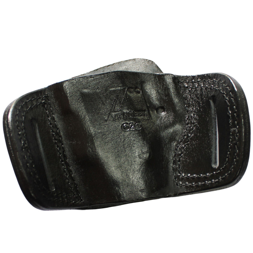 Two Slot Sport OWB Carry Fast Draw Handmade Gun Holster - Black