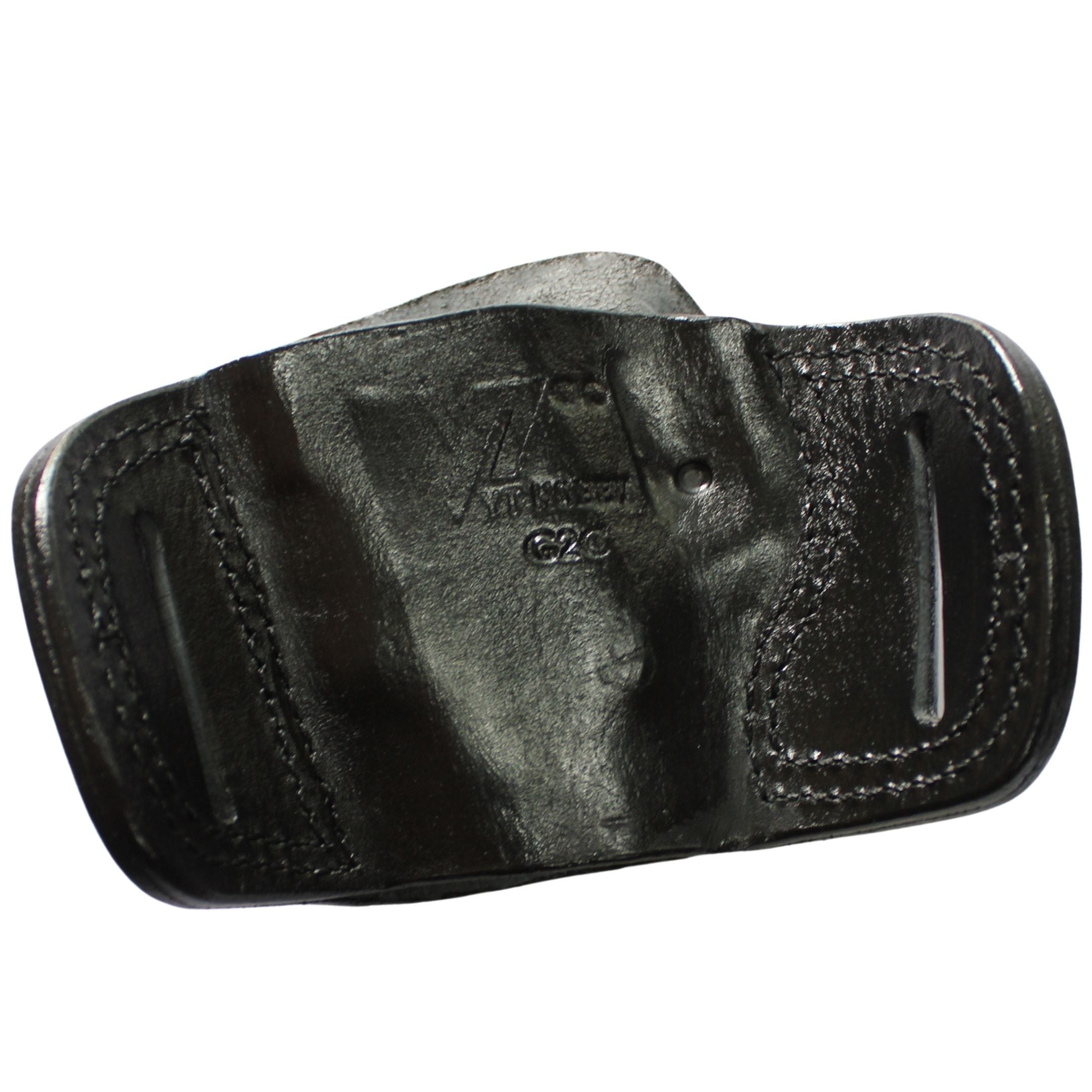 Two Slot Sport OWB Carry Fast Draw Handmade Gun Holster - Black