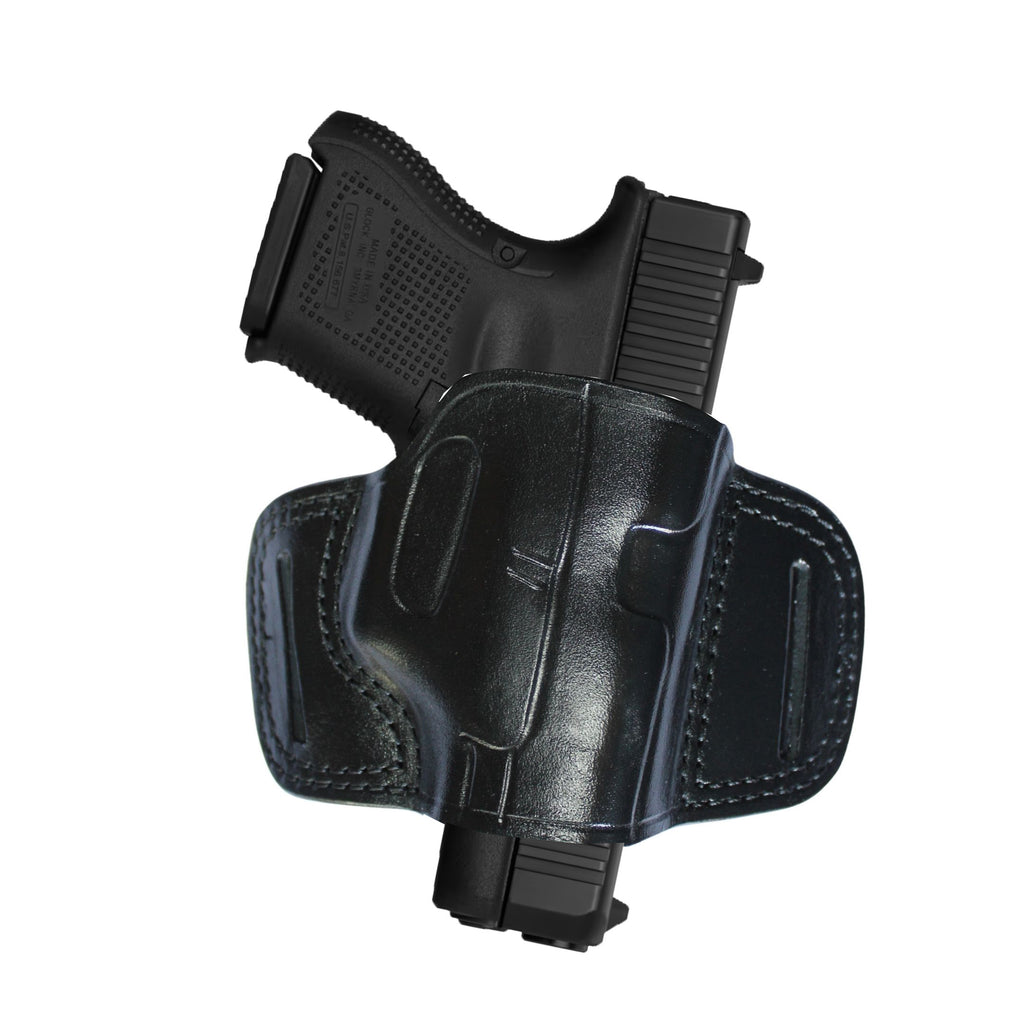 Two Slot Sport OWB Carry Fast Draw Handmade Gun Holster - Black