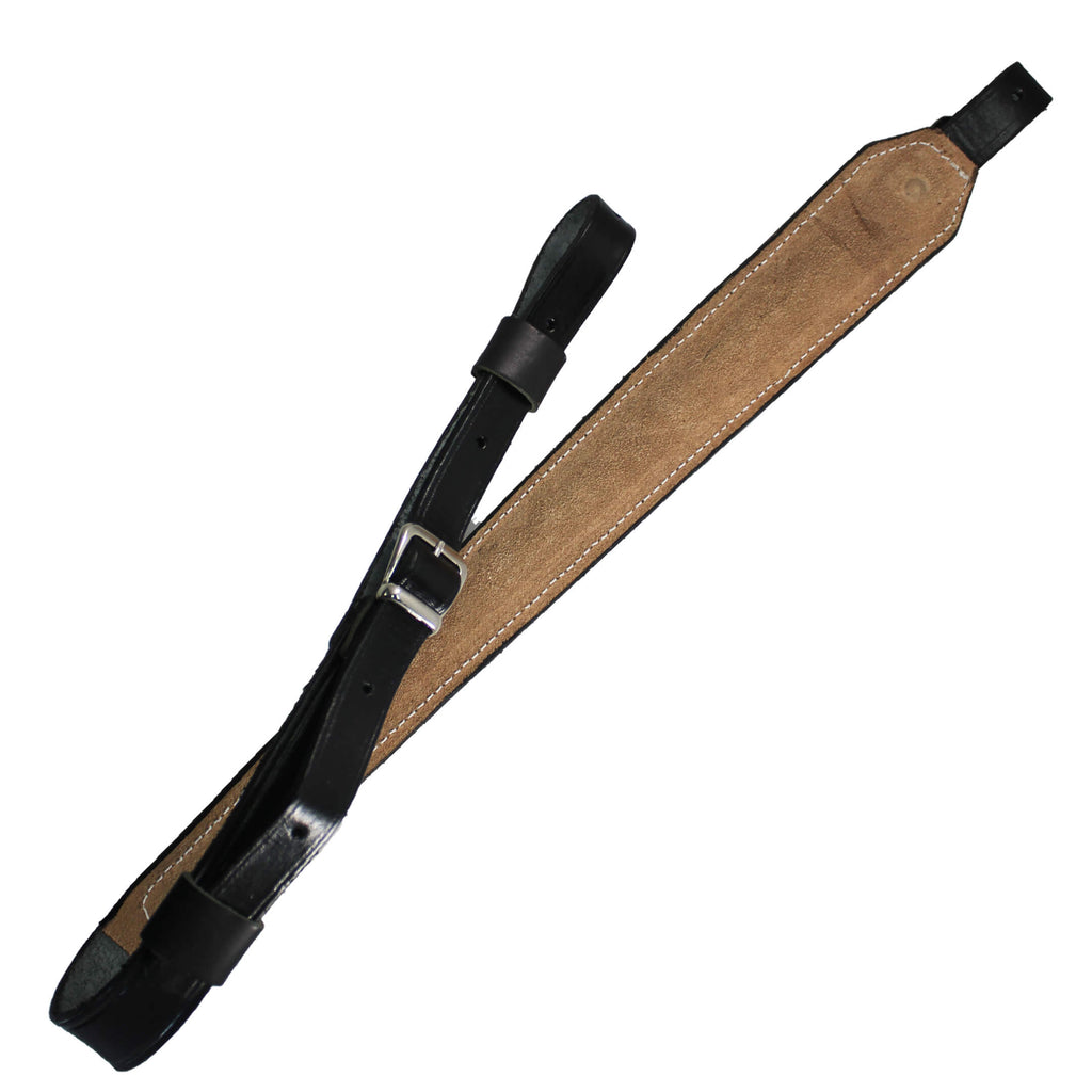 Buckle Basket Wave Padded With Real Leather Adjustable Durable Rifle Sling