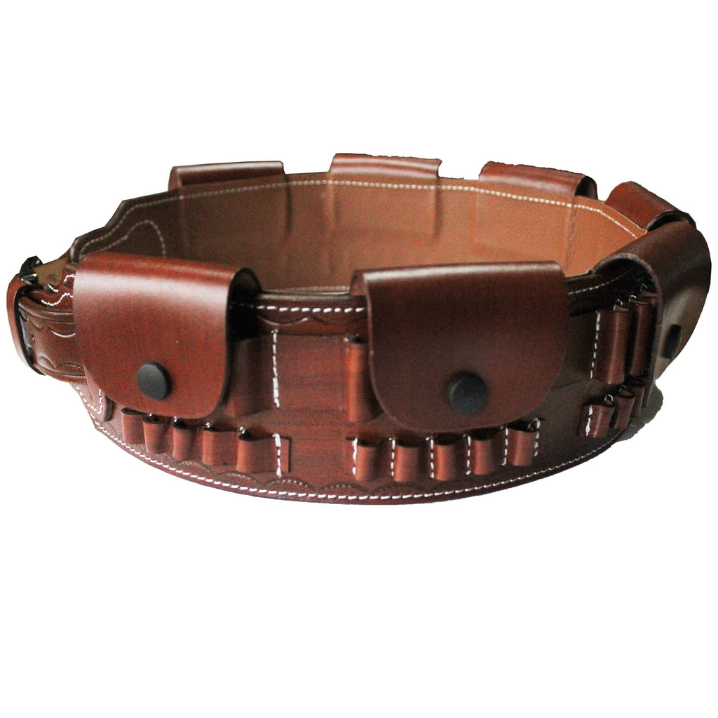 Rifle Ammo Belt (7.62, 30.06, .303, .308, 7.7x54, 8x57,  .270 Win, 7mm Mag) Real Leather 35 Slots