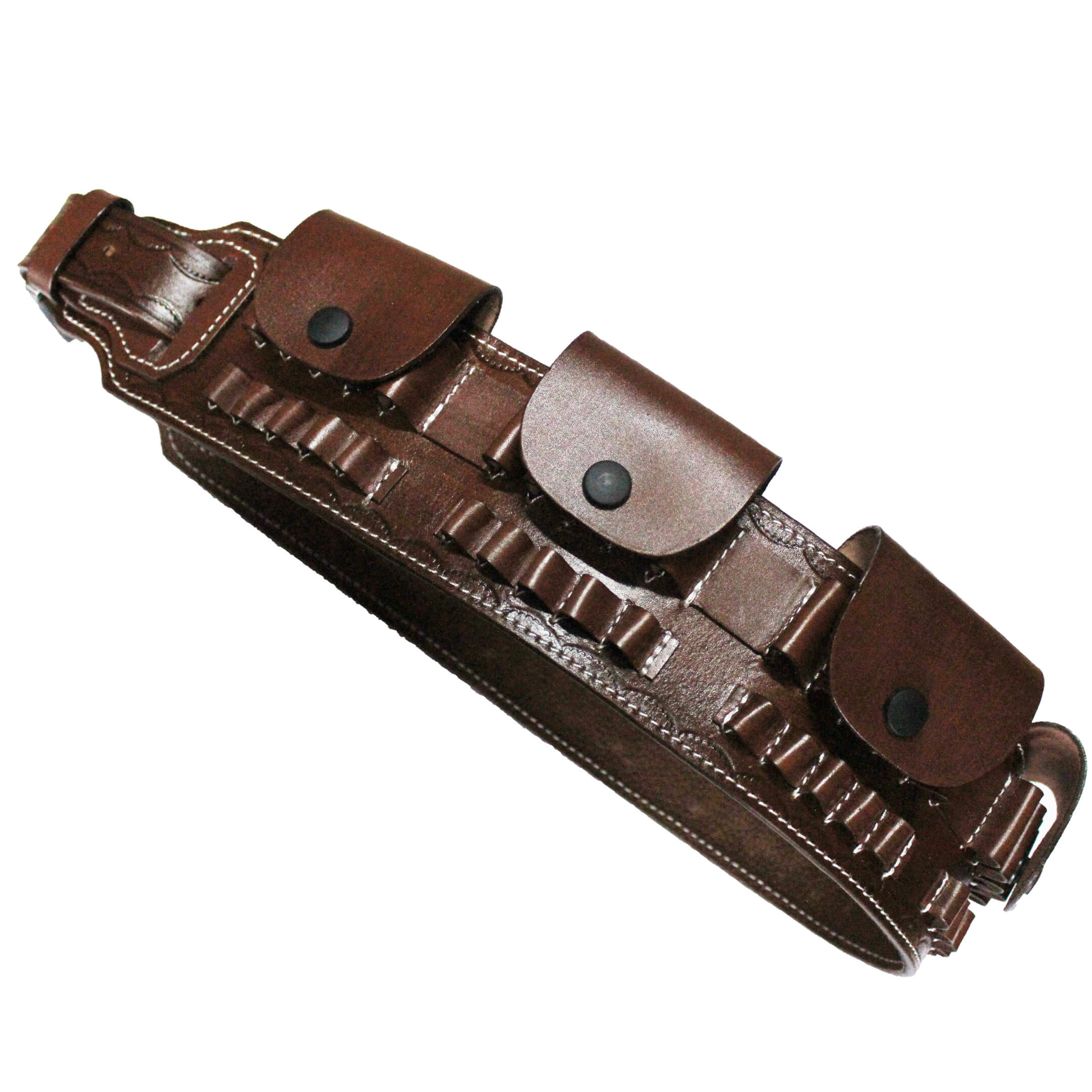 Rifle Ammo Belt (7.62, 30.06, .303, .308, 7.7x54, 8x57,  .270 Win, 7mm Mag) Real Leather 35 Slots