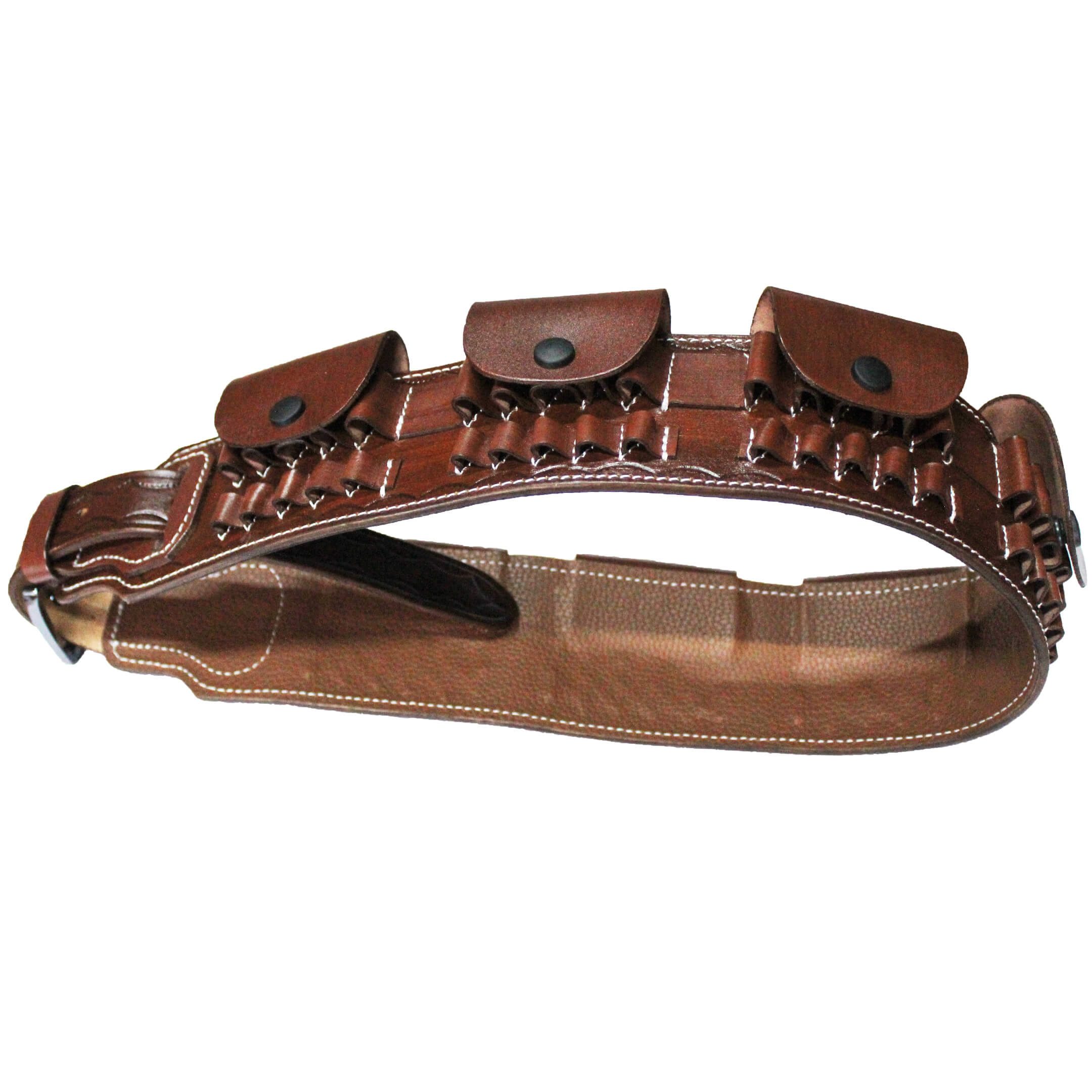 Rifle Ammo Belt (7.62, 30.06, .303, .308, 7.7x54, 8x57,  .270 Win, 7mm Mag) Real Leather 35 Slots